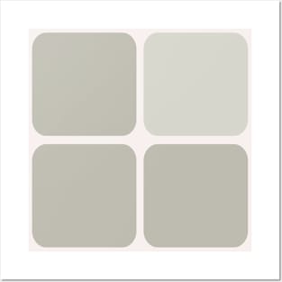 Large Tiles in Neutral Colors Posters and Art